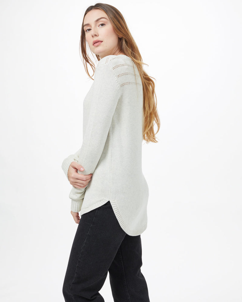 White Women's Wool Knit Jumper