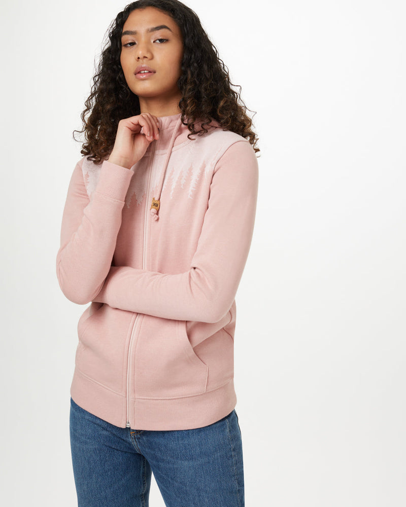 Pink Tree Graphic Pullover Hoodie