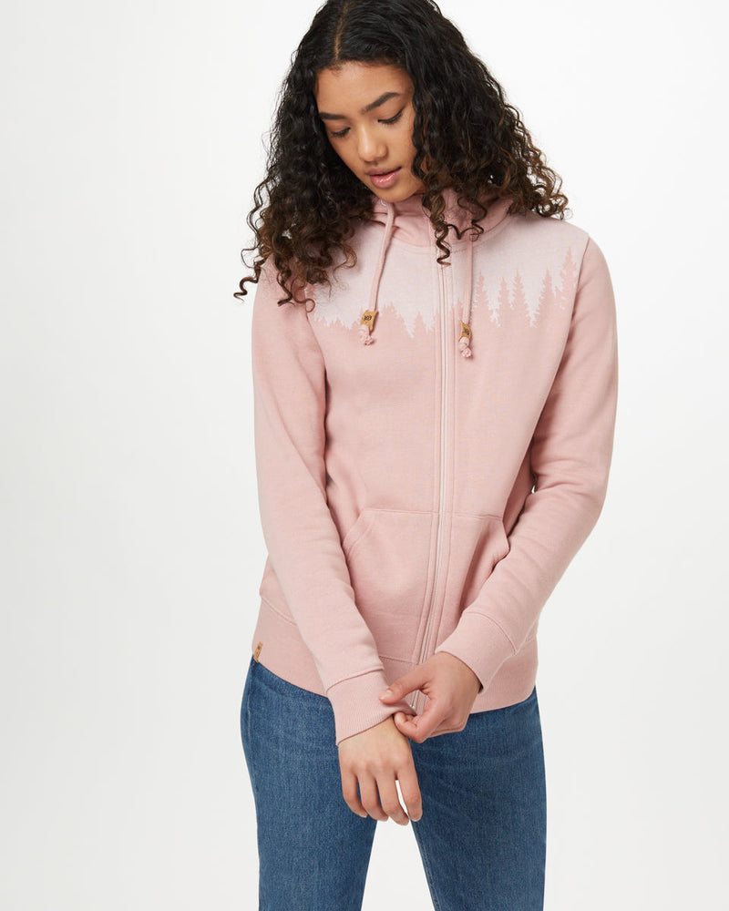 Pink Tree Graphic Pullover Hoodie