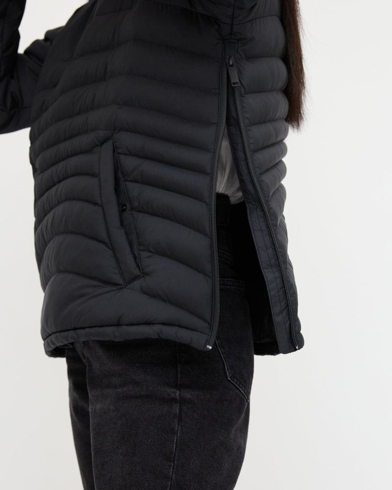 Black Women's PrimaLoft Puffer Jacket