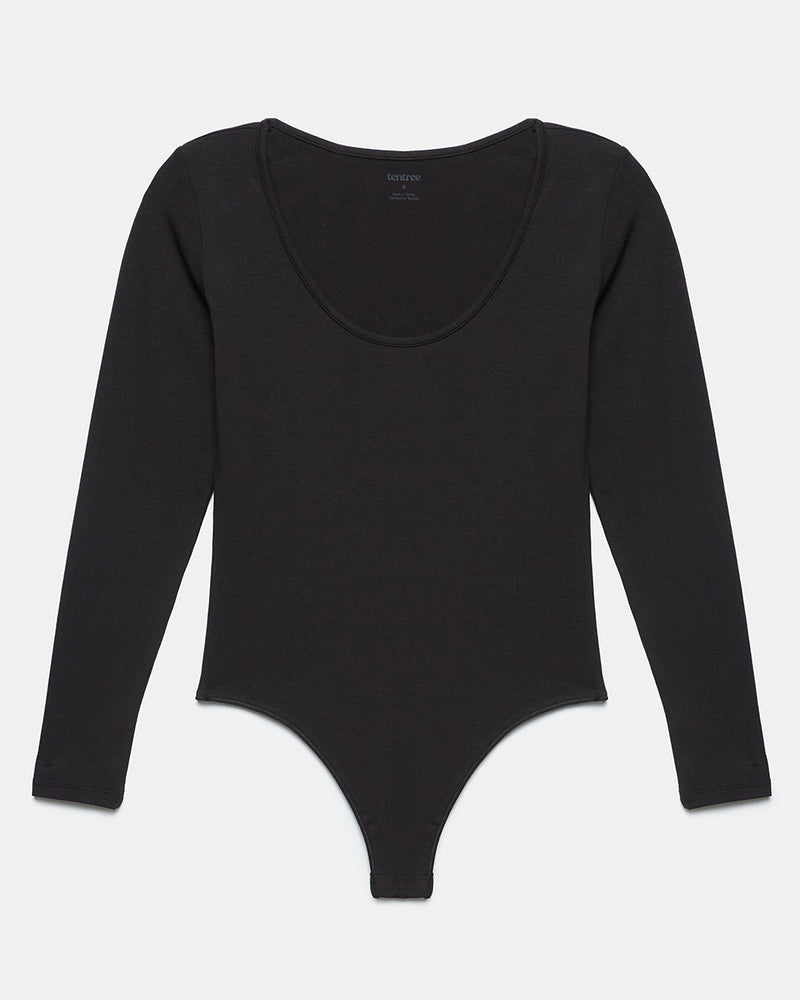 Scoop Neck Longsleeve Bodysuit