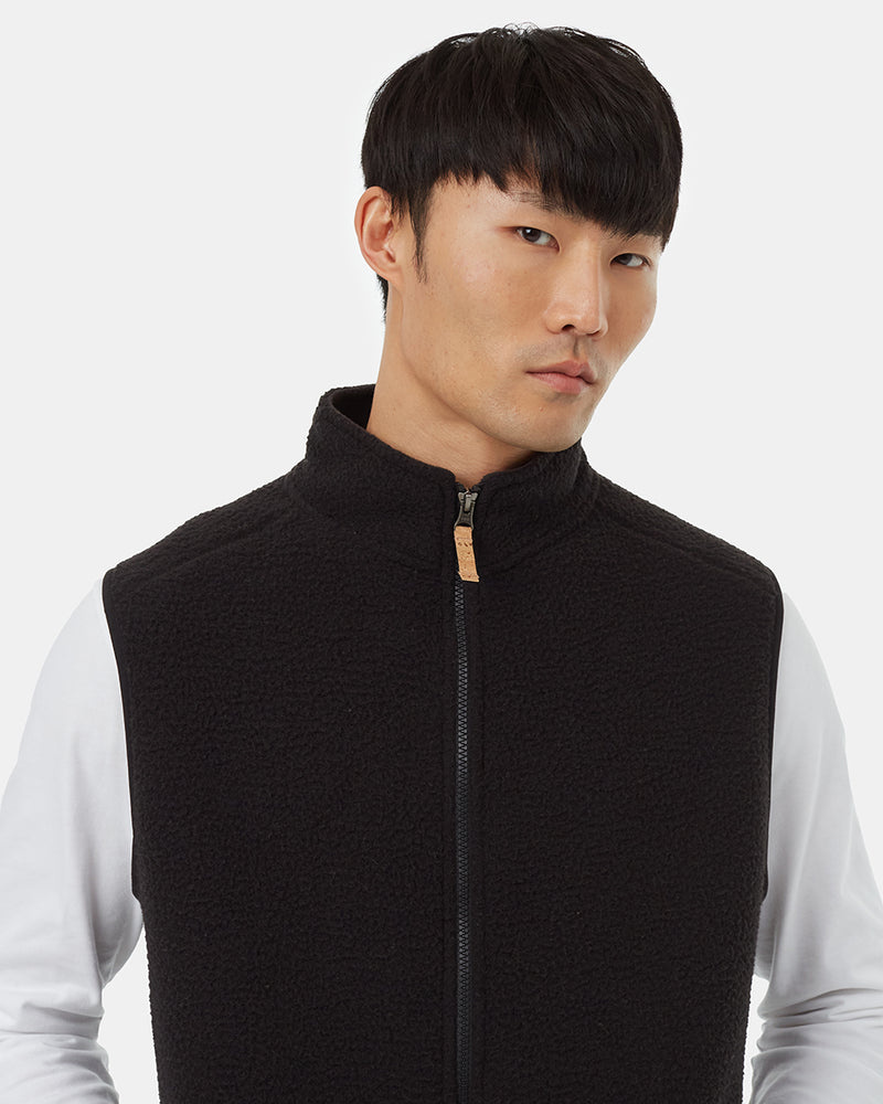 Men's Recycled Polyester Fleece Zip-Up Vest