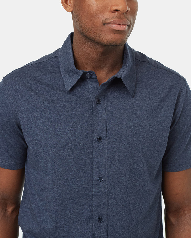 Basic Button Up Shortsleeve Shirt