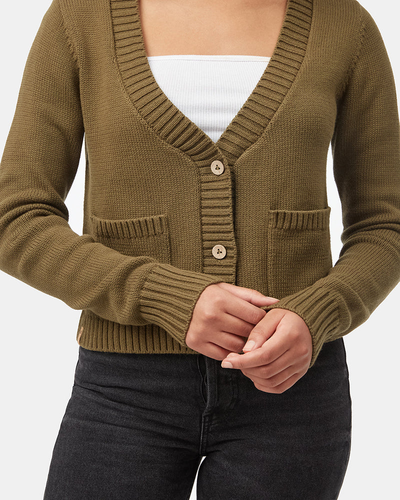 Women's Knit Button Cardigan Sweater