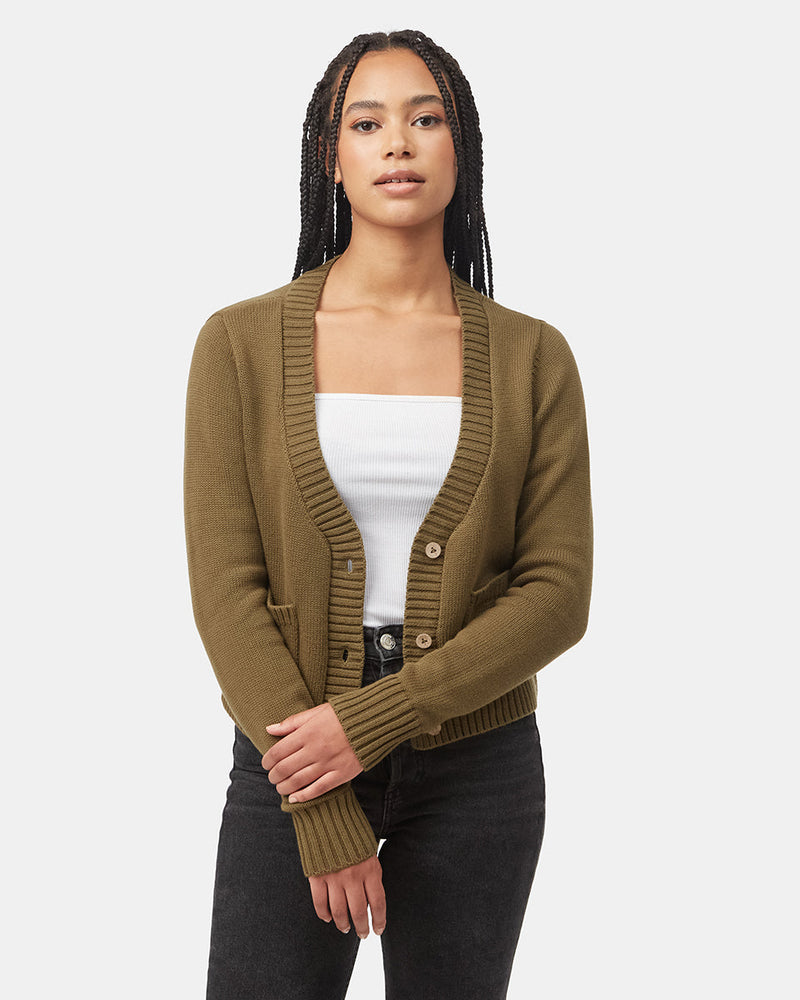 Women's Knit Button Cardigan Sweater