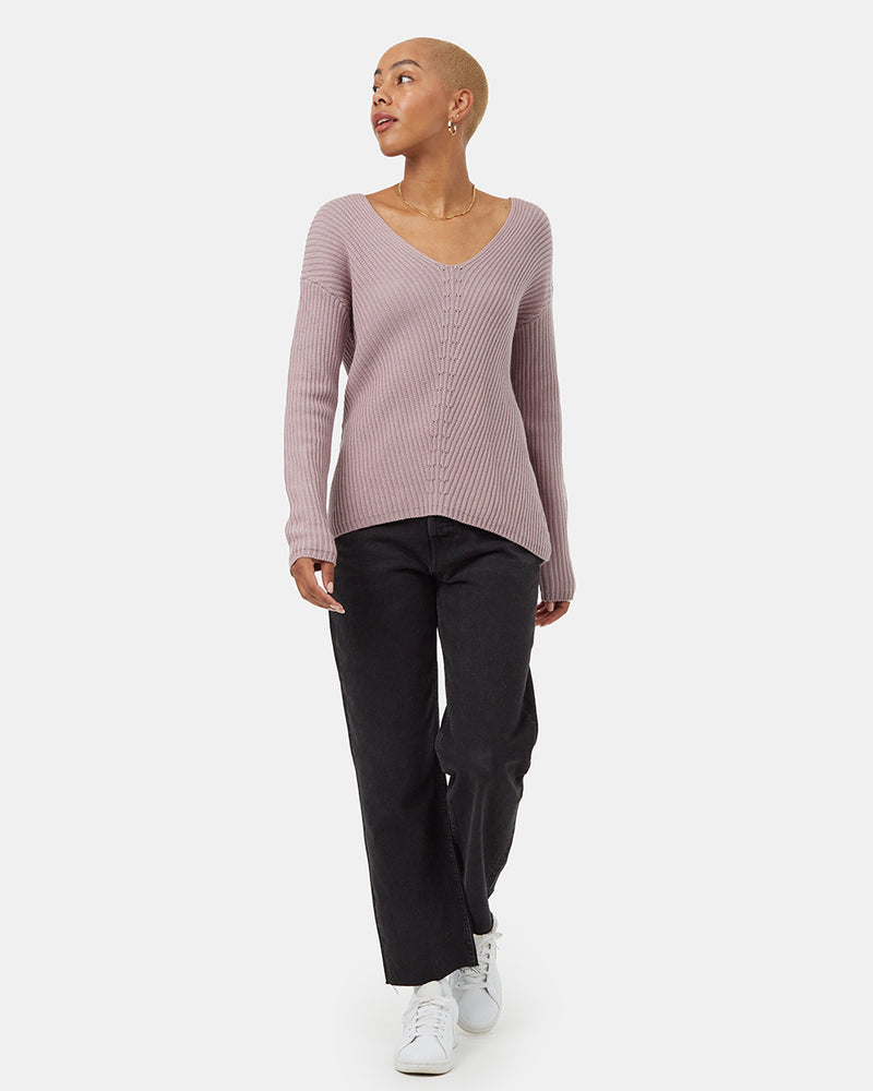 Women's Organic Cotton V-Neck Jumper