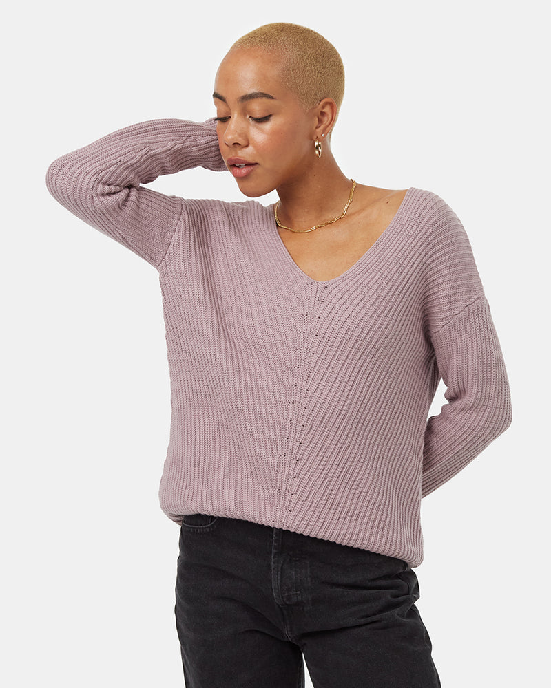 Women's Organic Cotton V-Neck Jumper