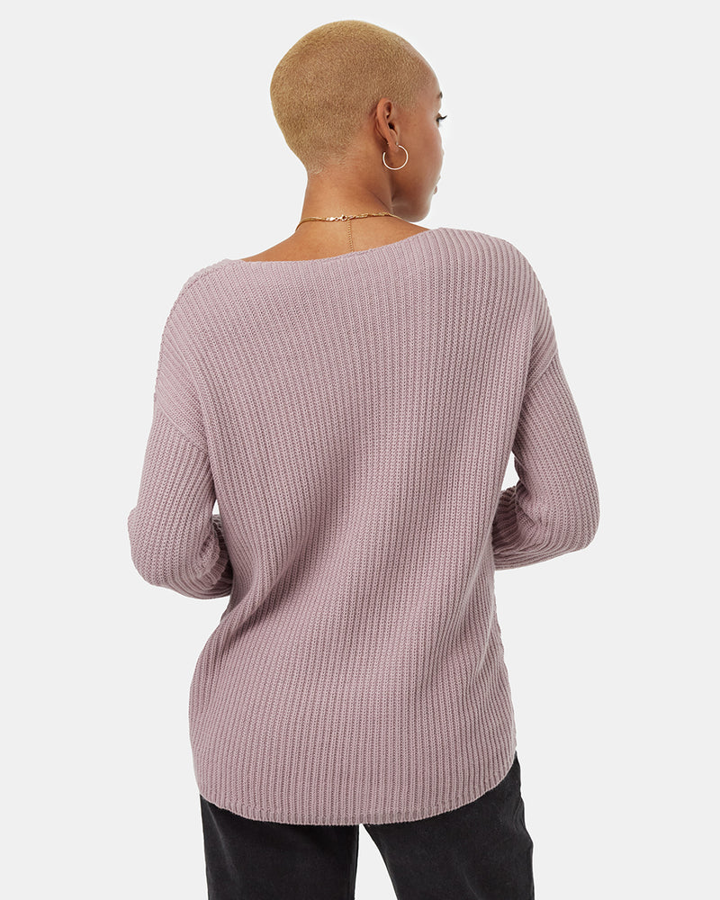 Women's Organic Cotton V-Neck Jumper