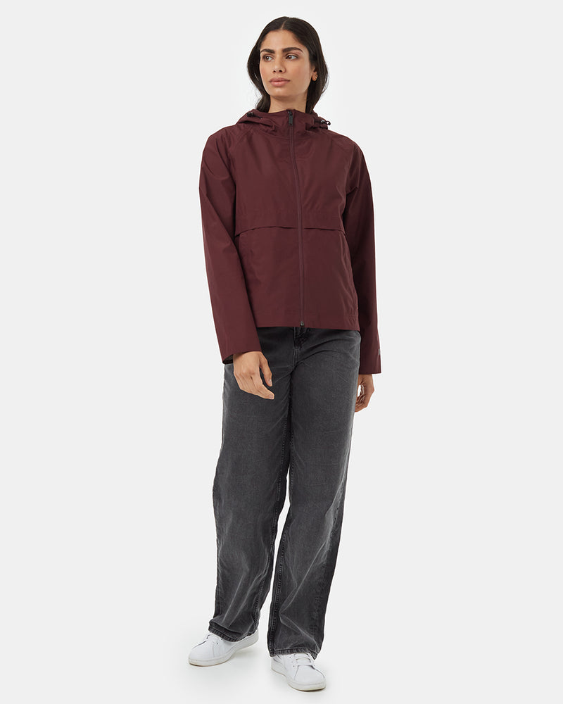 Red Women's Repreve Rain Jacket