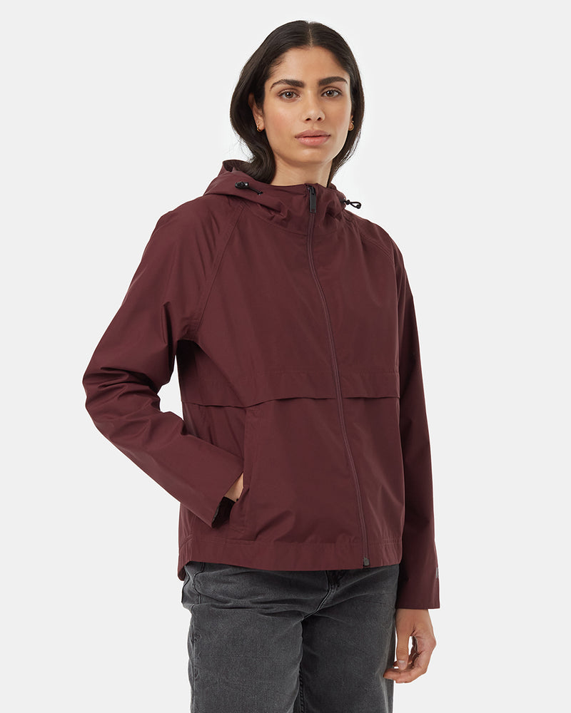 Red Women's Repreve Rain Jacket