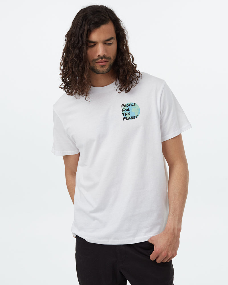 White Organic Cotton Crew Neck T-Shirt