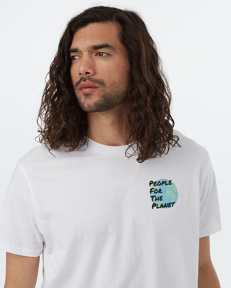 White Organic Cotton Crew Neck T-Shirt